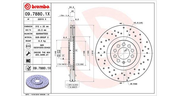 MAGNETI MARELLI Тормозной диск 360406013102